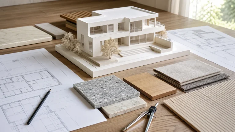 Maison personnalisée : comment construire un projet vraiment adapté à votre mode de vie ? Maquette architecturale et plans pour une maison personnalisée